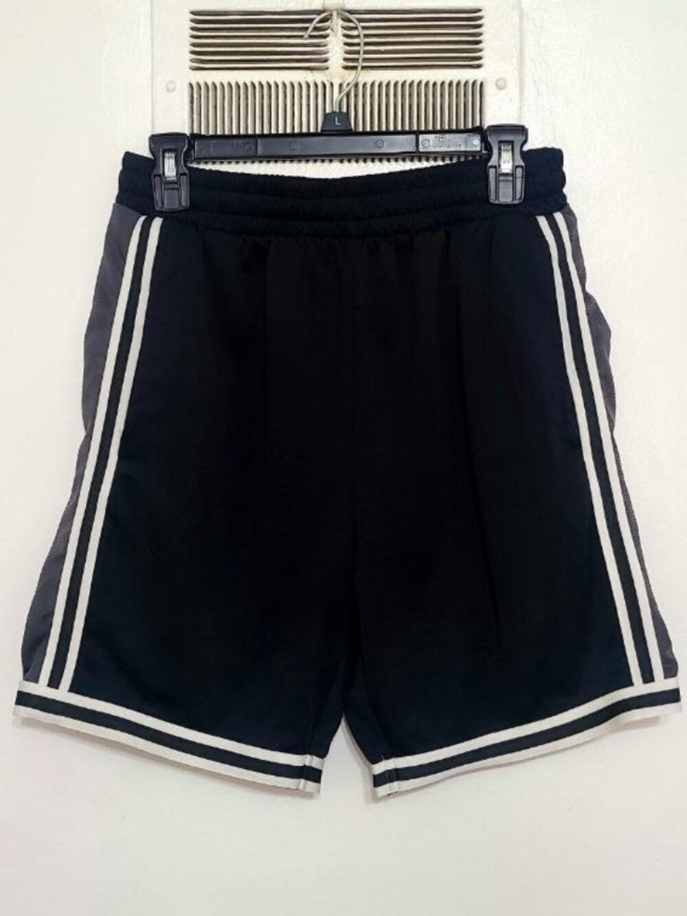 Athletic Shorts with White Stripes